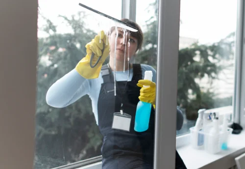 Nettoyage de vitres intérieures et extérieures aux Monts-Verts